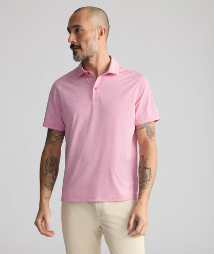 UNTUCKit Textured Performance Polo Red