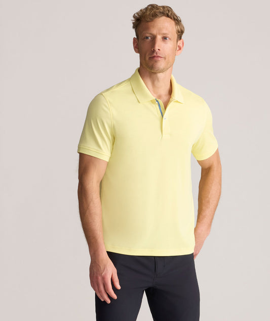 UNTUCKit Wrinkle-Free Damaschino Polo Light Yellow