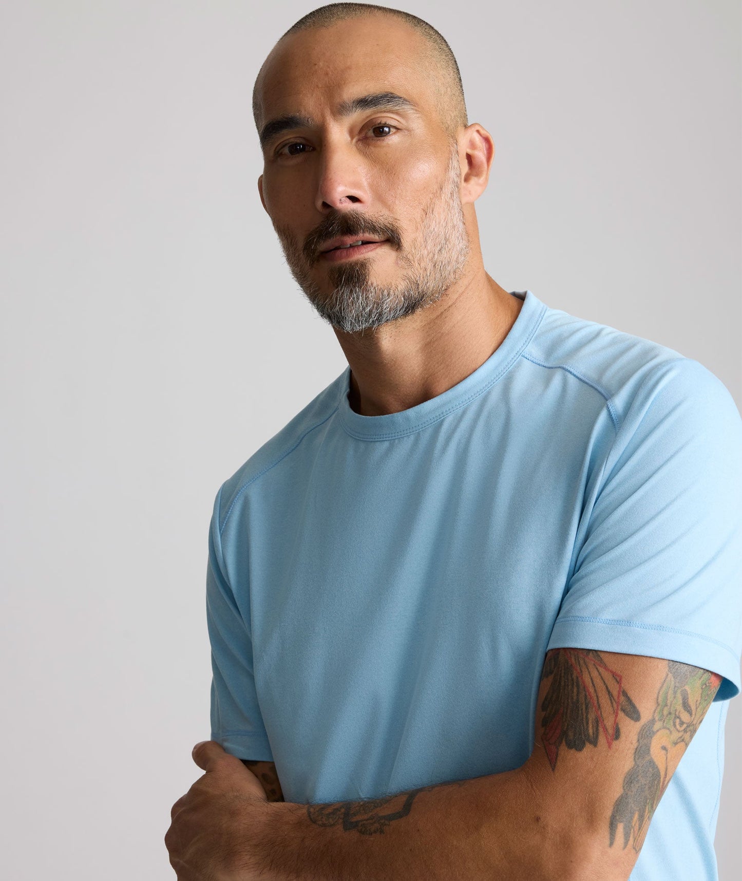 UNTUCKit Performance Tee Light Blue