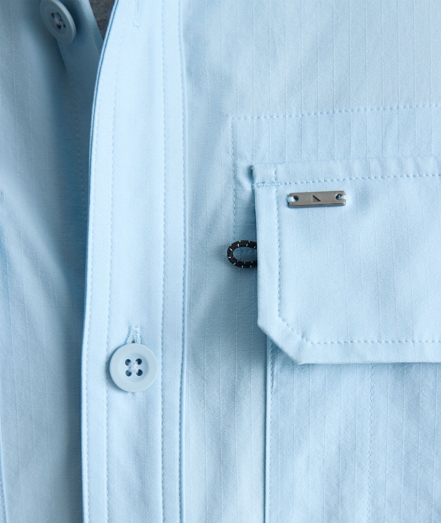 UNTUCKit Performance Fishing Shirt Light Blue