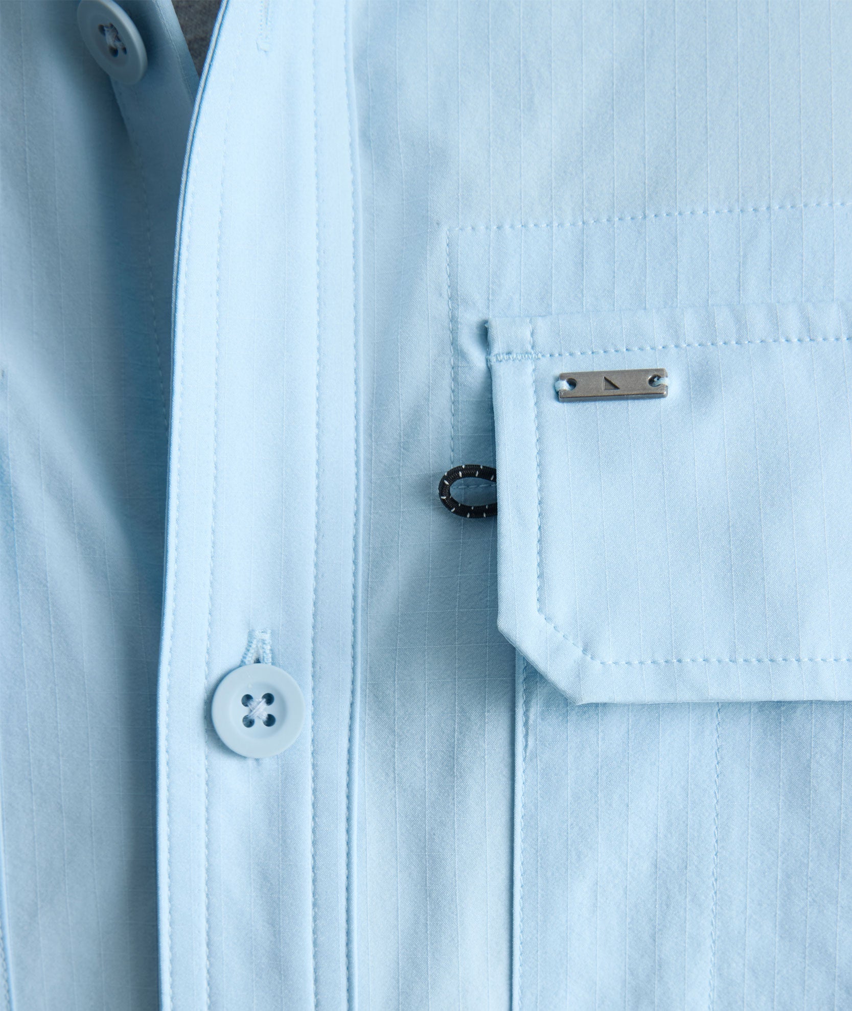 UNTUCKit Performance Fishing Shirt Light Blue