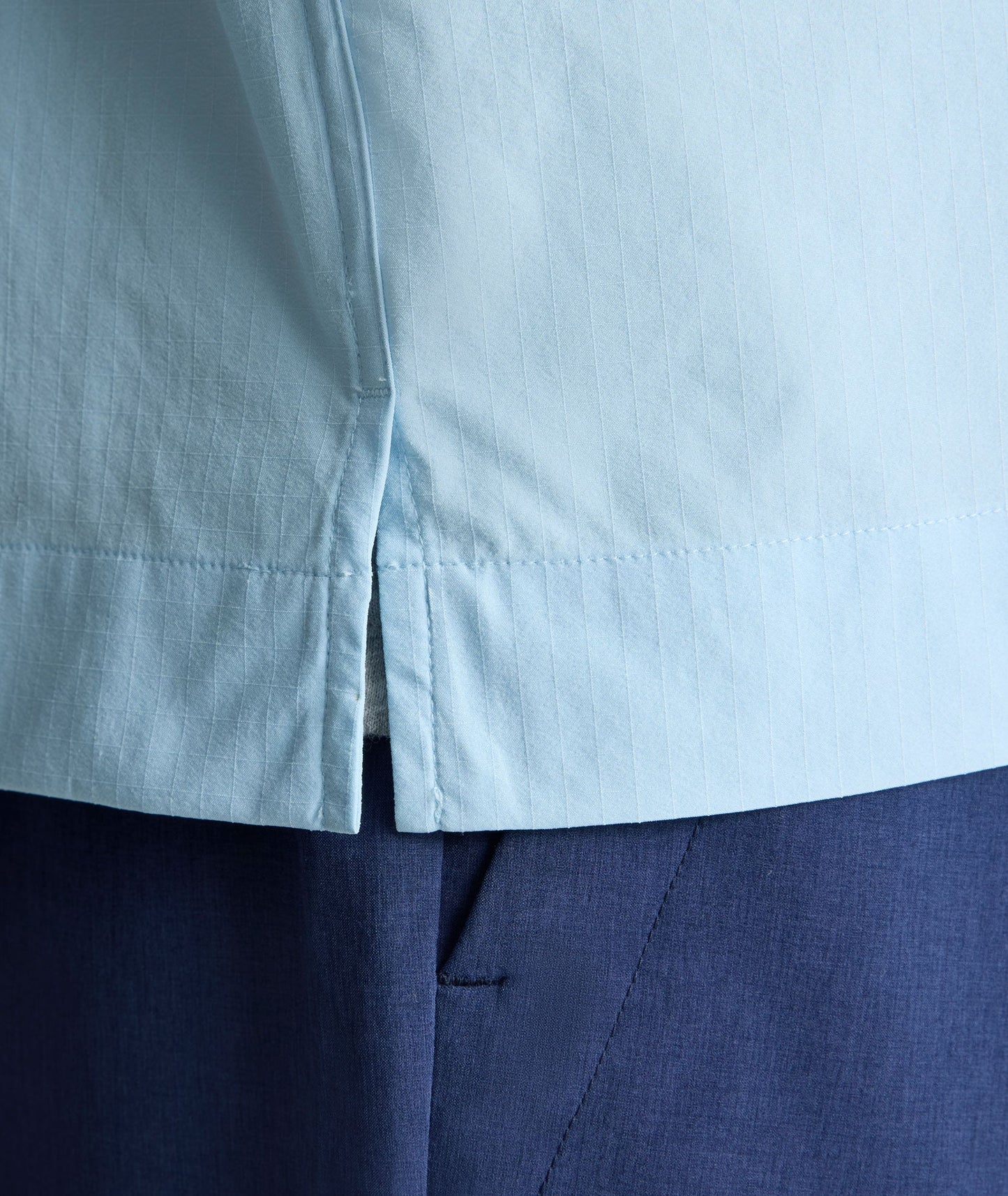 UNTUCKit Performance Fishing Shirt Light Blue