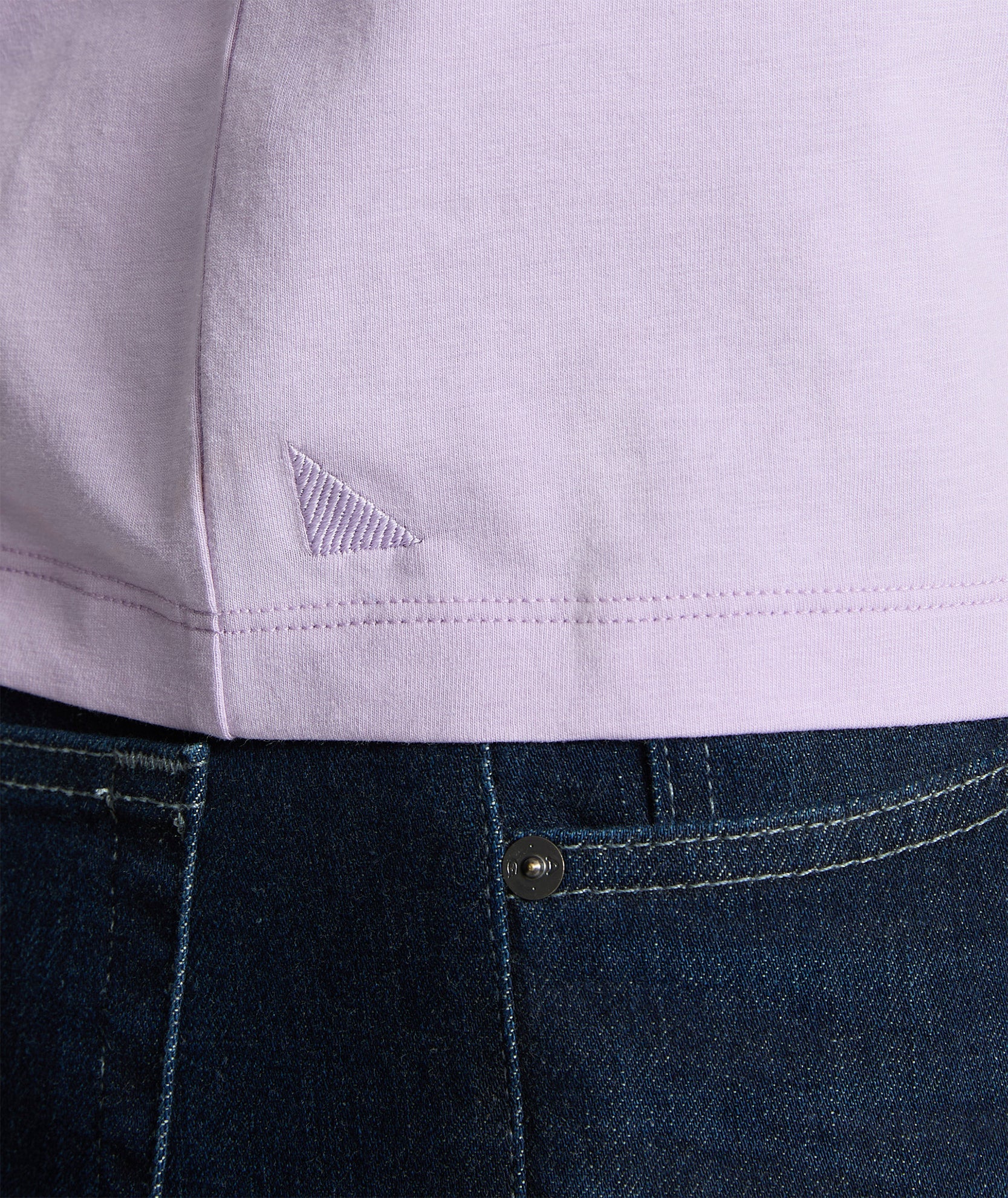 UNTUCKit EcoSoft™ Short-Sleeve Henley Light Purple