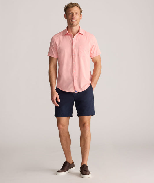 UNTUCKit Performance Short-Sleeve Gironde Shirt Pink