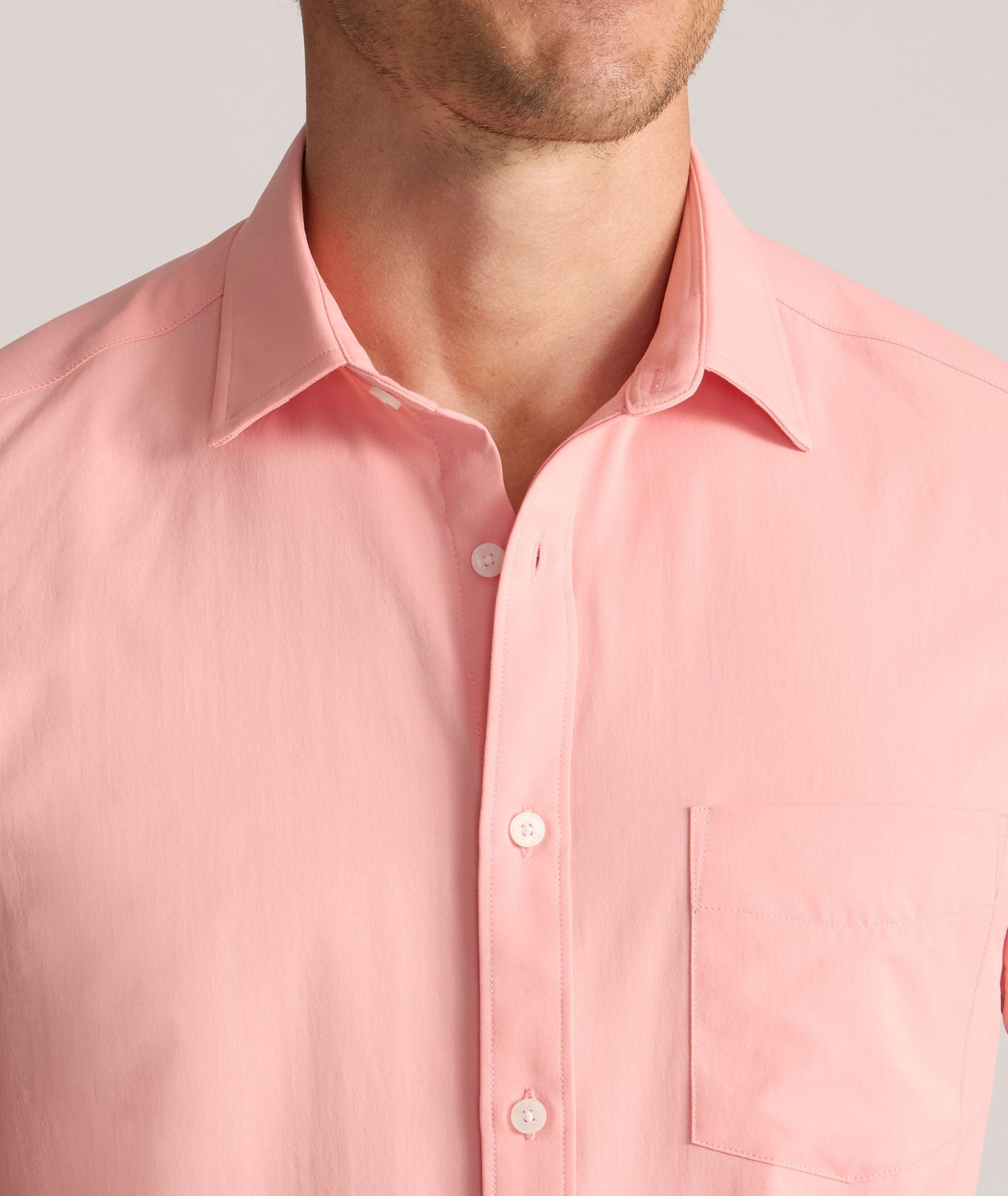 UNTUCKit Performance Short-Sleeve Gironde Shirt Pink