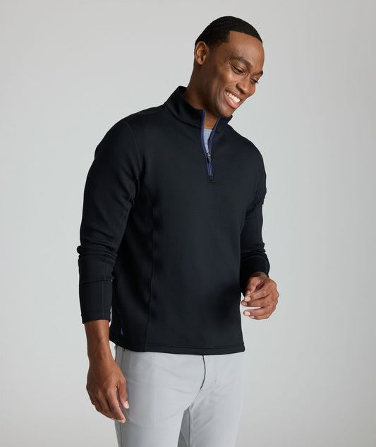 UNTUCKit Performance Quarter-Zip Black