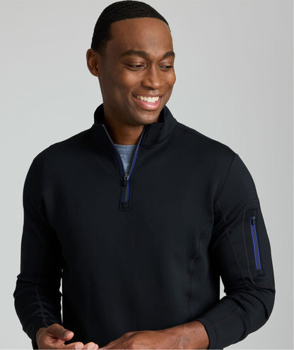 UNTUCKit Performance Quarter-Zip Black