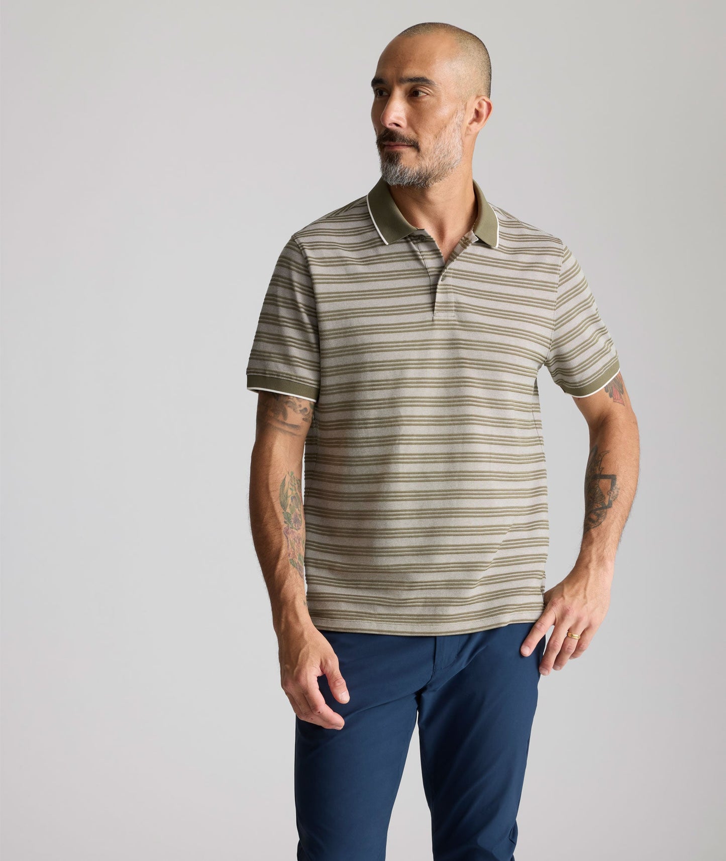 UNTUCKit Performance Hybrid Polo Dark Green