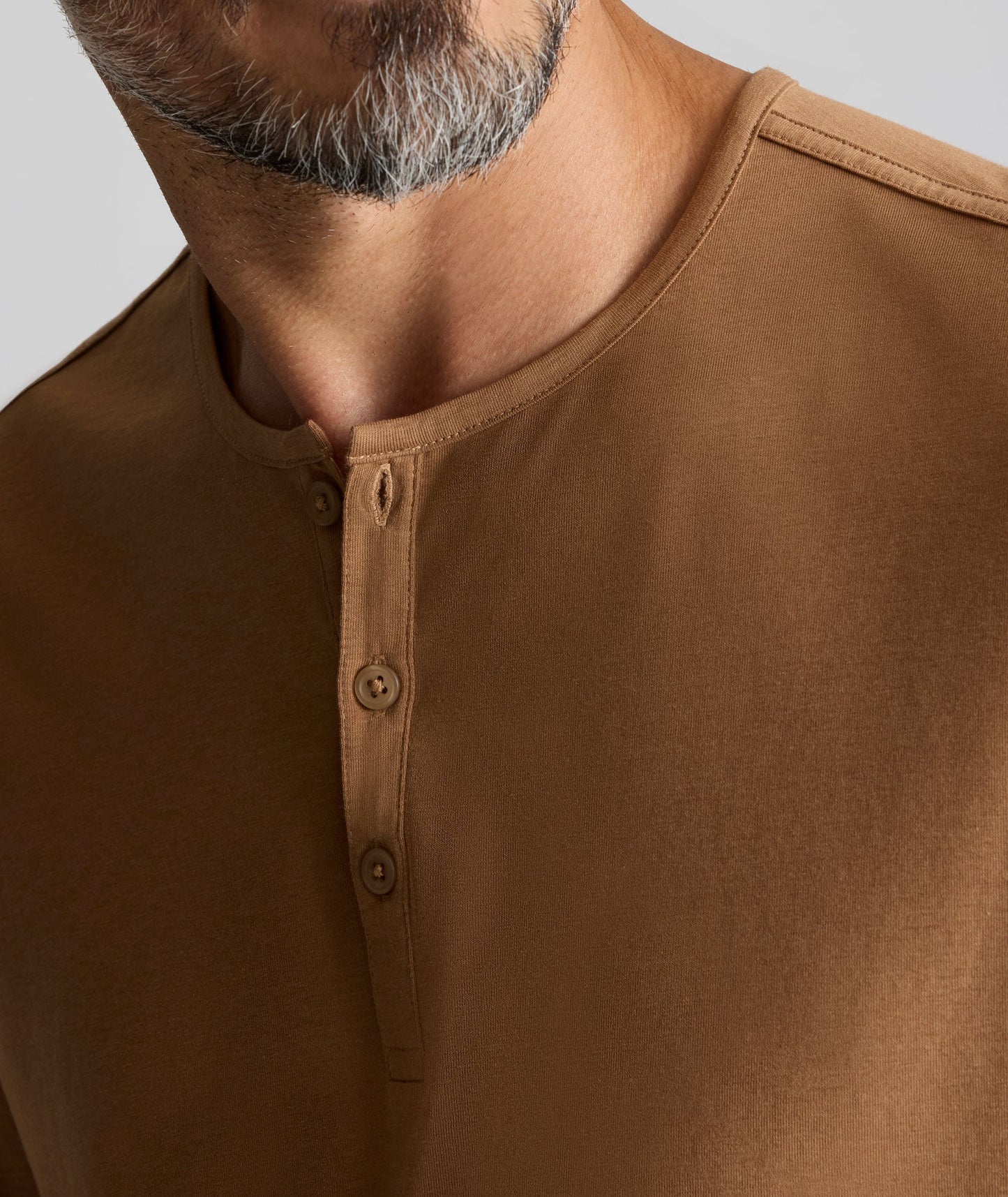 UNTUCKit EcoSoft™ Short-Sleeve Henley Tan