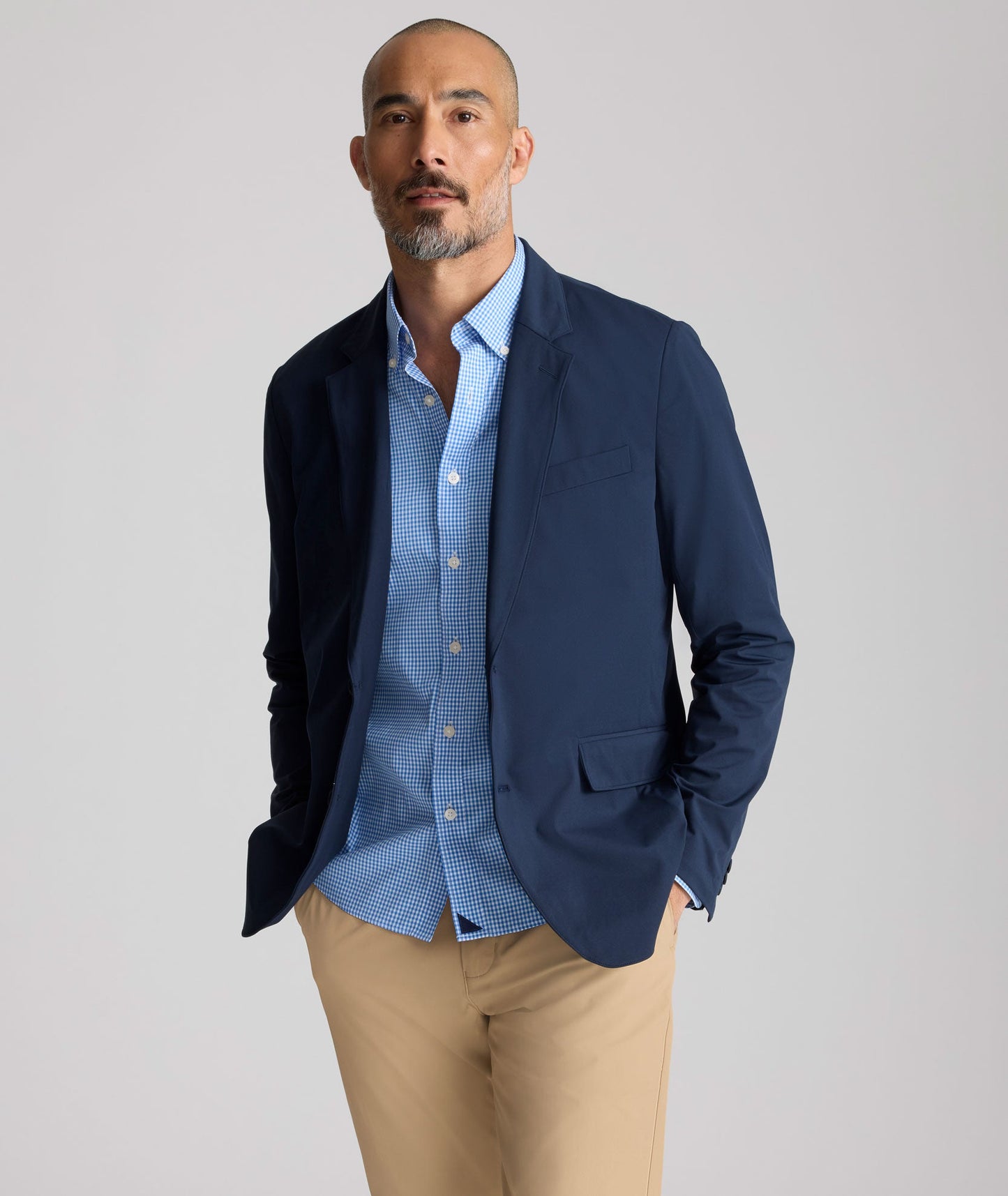 UNTUCKit Italian Performance Tech Blazer Navy