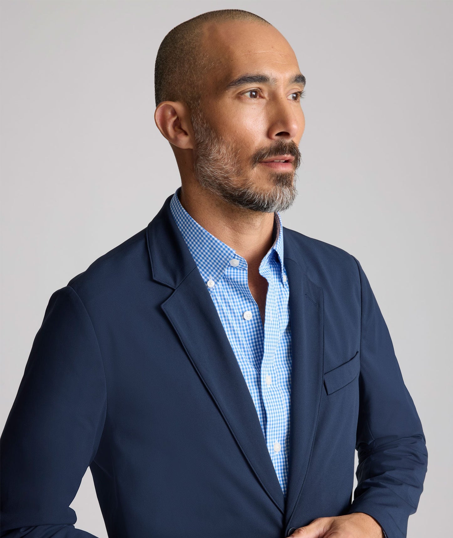 UNTUCKit Italian Performance Tech Blazer Navy
