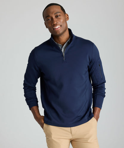 UNTUCKit Performance Quarter-Zip Navy