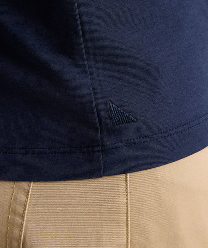 UNTUCKit EcoSoft™ Short-Sleeve Henley Navy