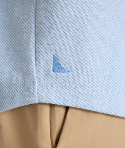 UNTUCKit Textured Knit Hoodie Light Blue