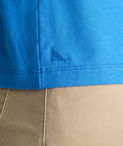UNTUCKit EcoSoft™ Short-Sleeve Henley Light Blue