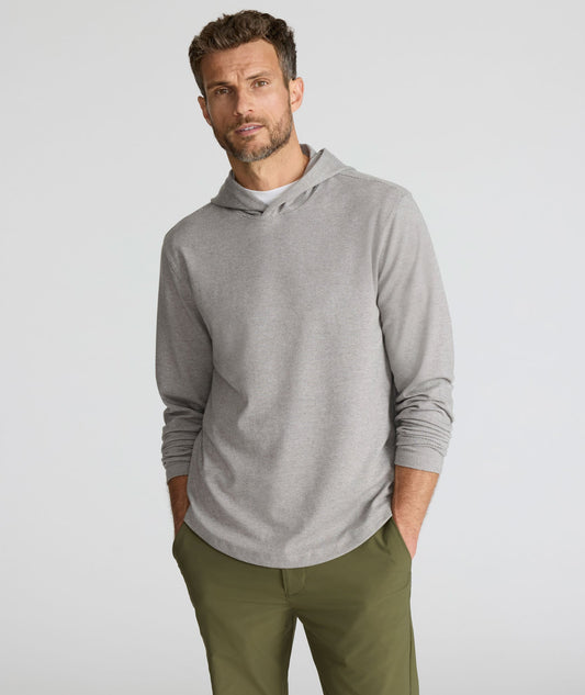 UNTUCKit Textured Knit Hoodie Gray