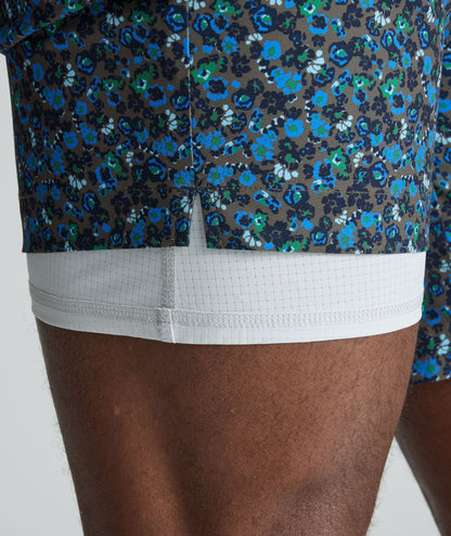 UNTUCKit Beyond Shorts Green Floral Print