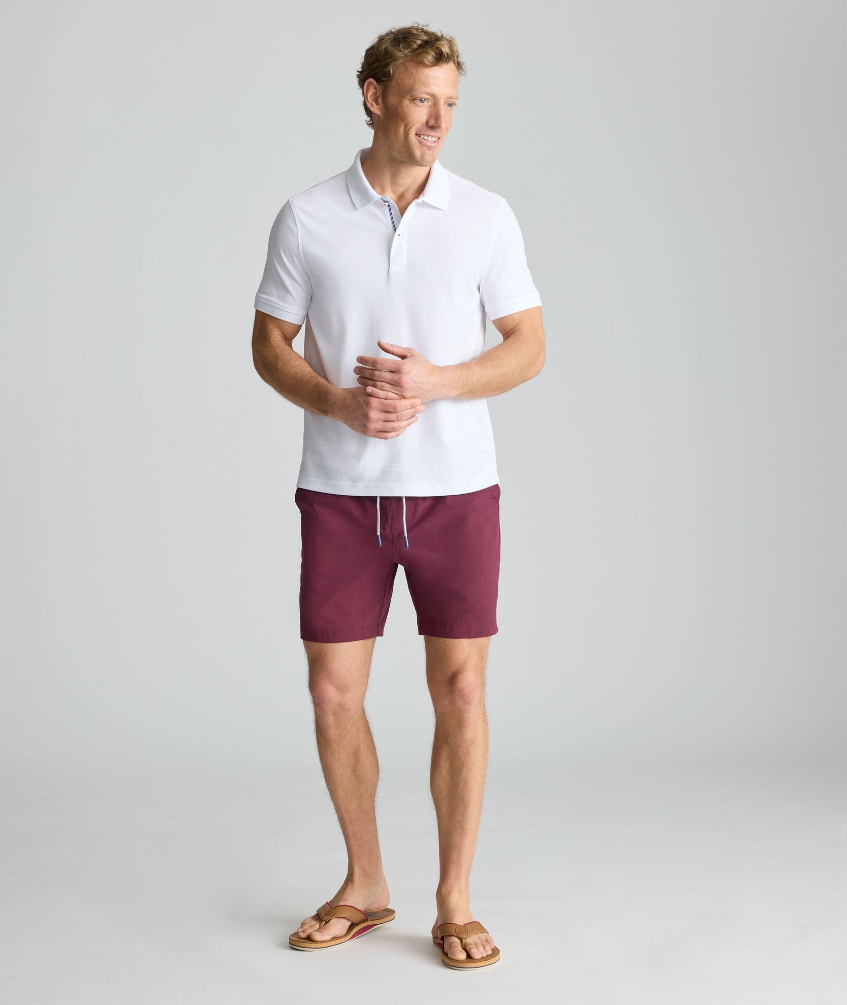 UNTUCKit Beyond Shorts Burgundy