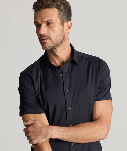 UNTUCKit Performance Short-Sleeve Gironde Shirt Black