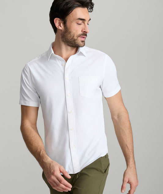 UNTUCKit Performance Short-Sleeve Gironde Shirt White
