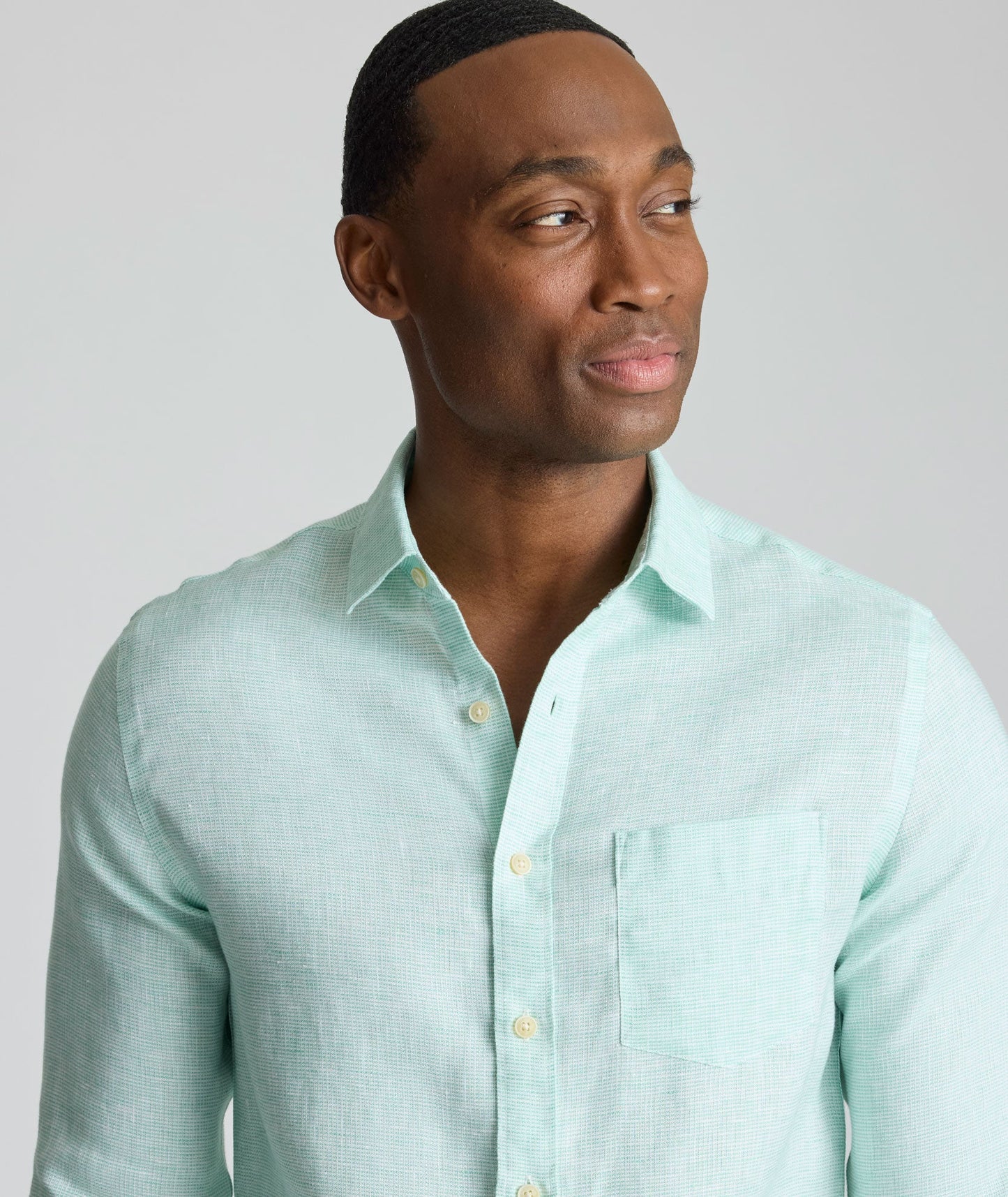 UNTUCKit Wrinkle-Resistant Linen Wildehart Shirt Green