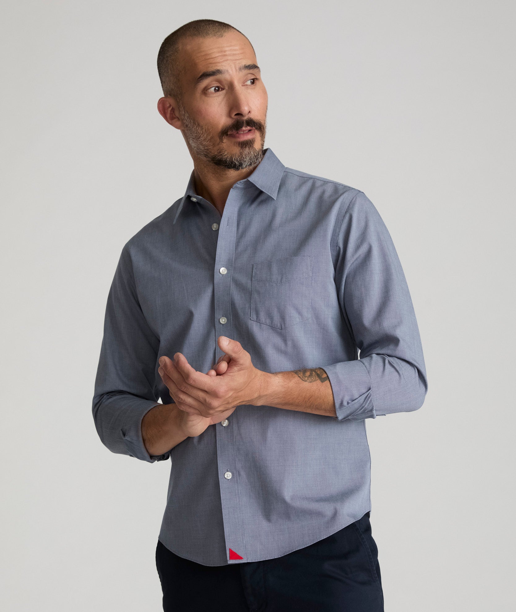 UNTUCKit Wrinkle-Free Pio Cesare Shirt Blue