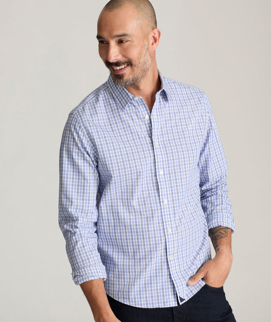 UNTUCKit Wrinkle-Free Durif Shirt Blue Navy & White Check