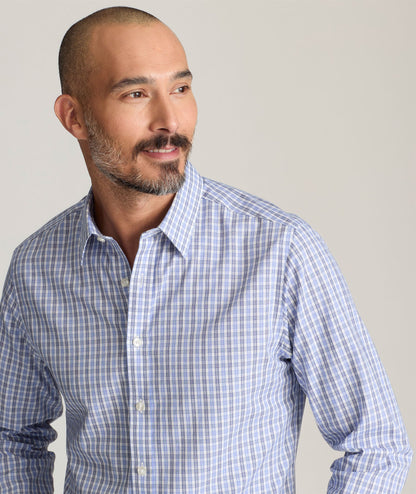 UNTUCKit Wrinkle-Free Durif Shirt Blue Navy & White Check