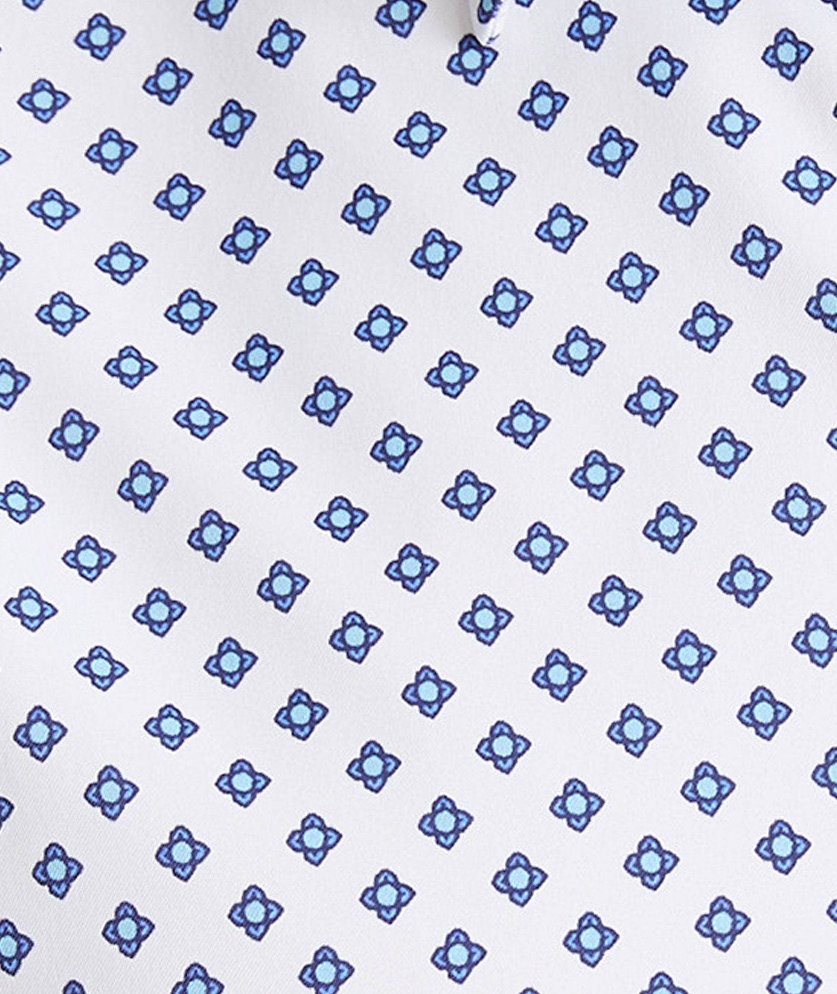 UNTUCKit Performance Short-Sleeve Tidwell Shirt Tidwell | Blue Medallion