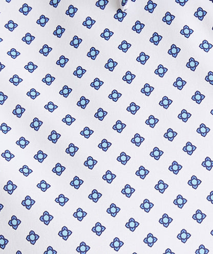 UNTUCKit Performance Short-Sleeve Tidwell Shirt Tidwell | Blue Medallion