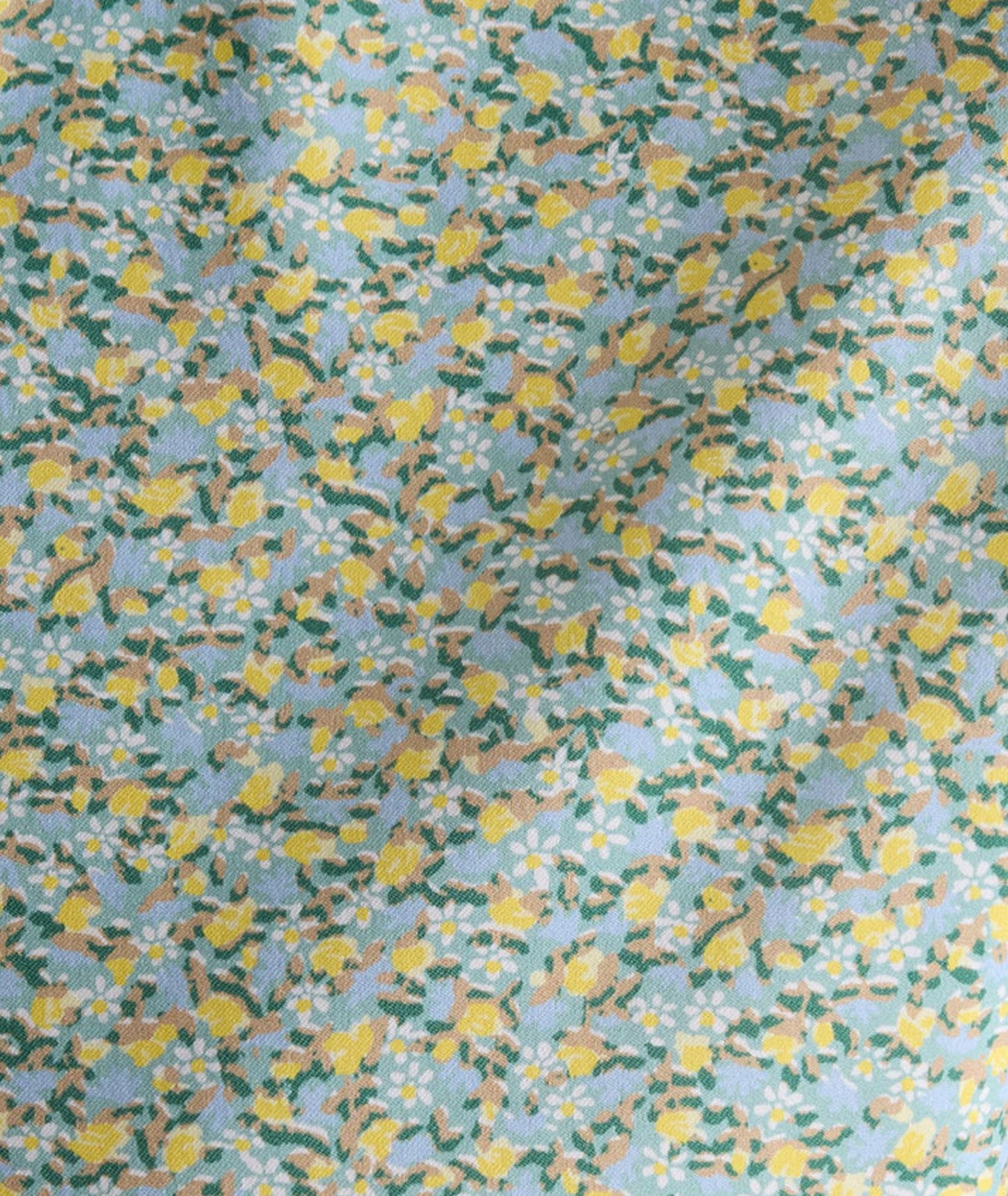 UNTUCKit Performance Short-Sleeve Yorke Shirt Yellow & Green Floral Print | Yorke