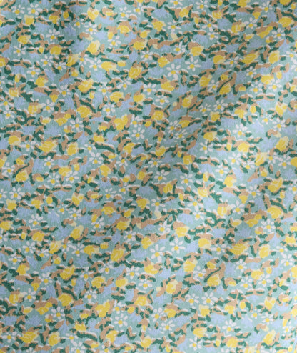 UNTUCKit Performance Short-Sleeve Yorke Shirt Yellow & Green Floral Print | Yorke