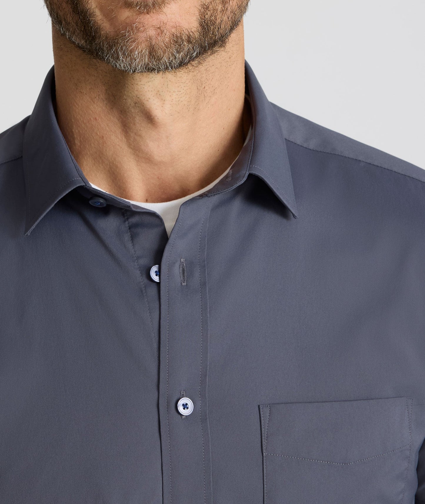 UNTUCKit Performance Short-Sleeve Gironde Shirt Charcoal