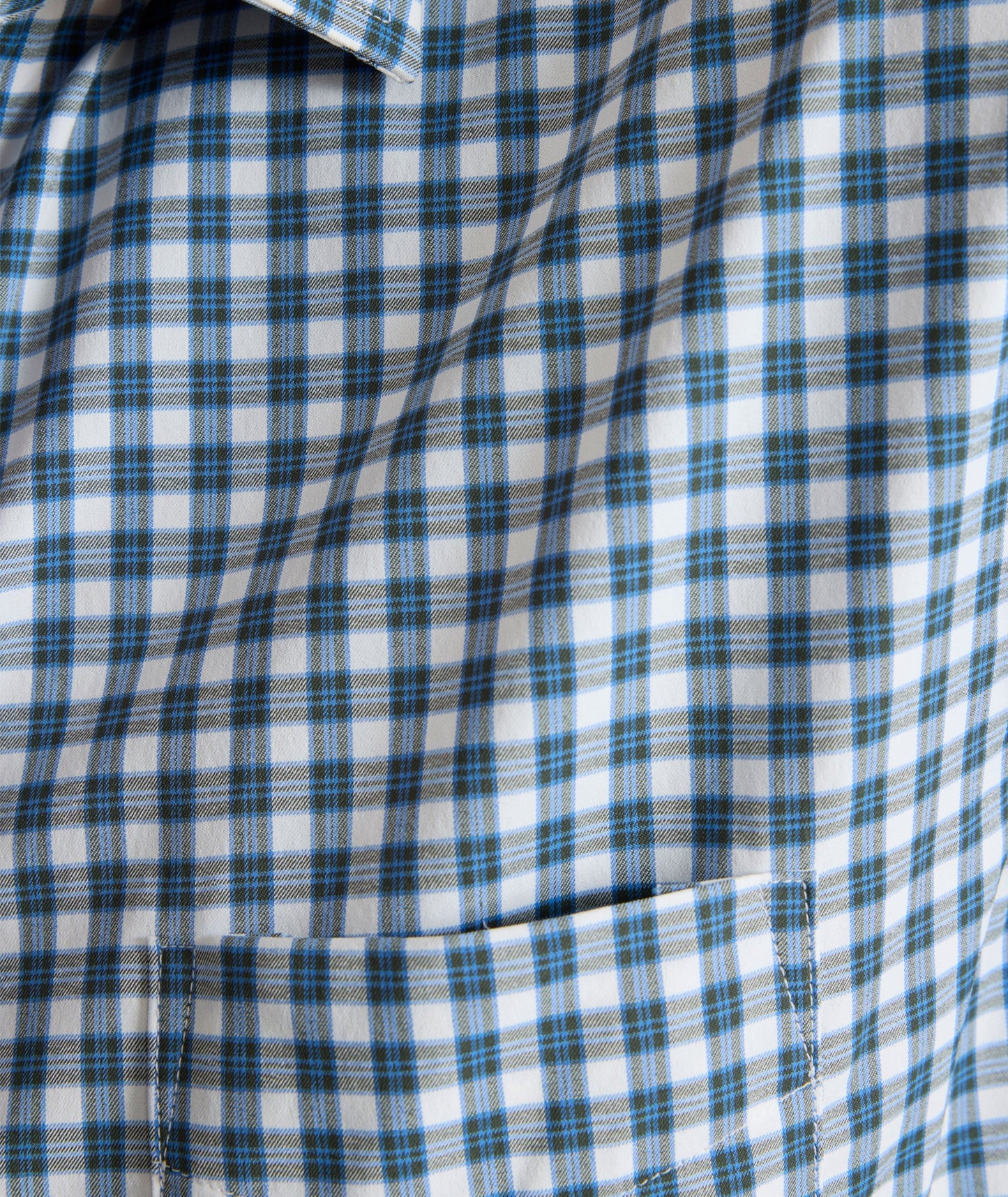 UNTUCKit Performance Renshaw Shirt Blue & Green Plaid