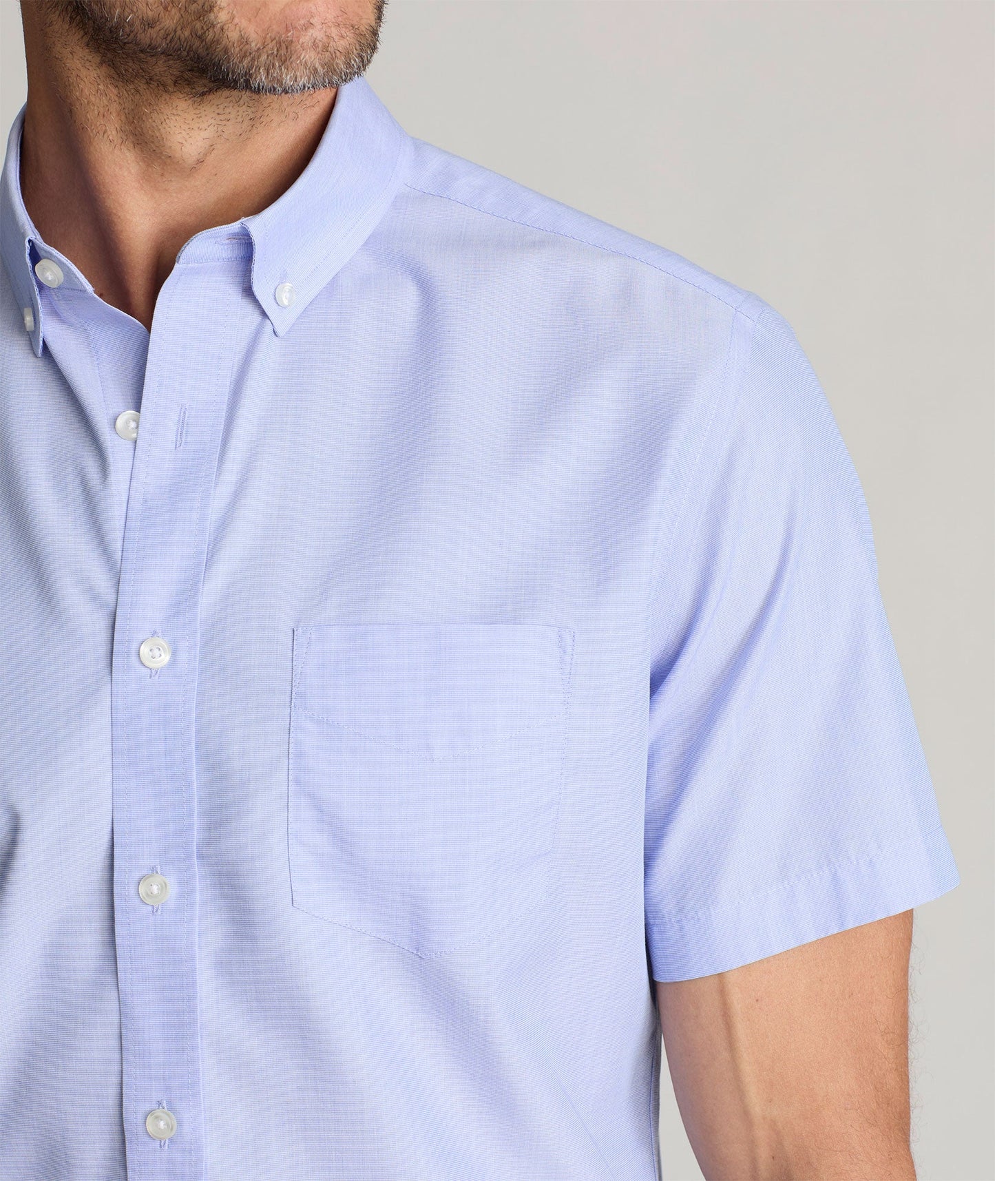 UNTUCKit Wrinkle-Free Short-Sleeve Hillstowe Shirt Light Blue
