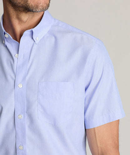 UNTUCKit Wrinkle-Free Short-Sleeve Hillstowe Shirt Light Blue