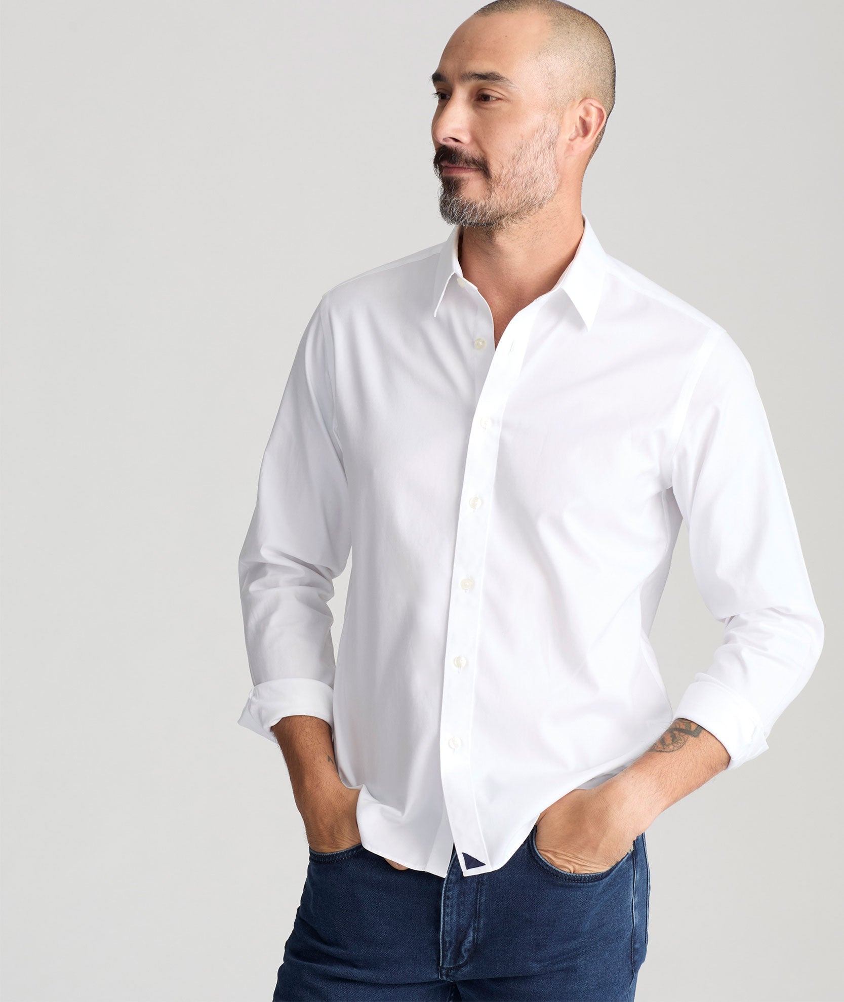 UNTUCKit Wrinkle-Free Las Cases Shirt White