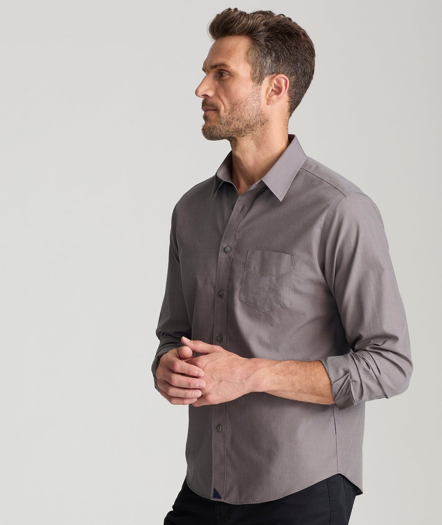 UNTUCKit Wrinkle-Free Sangiovese Shirt Gray