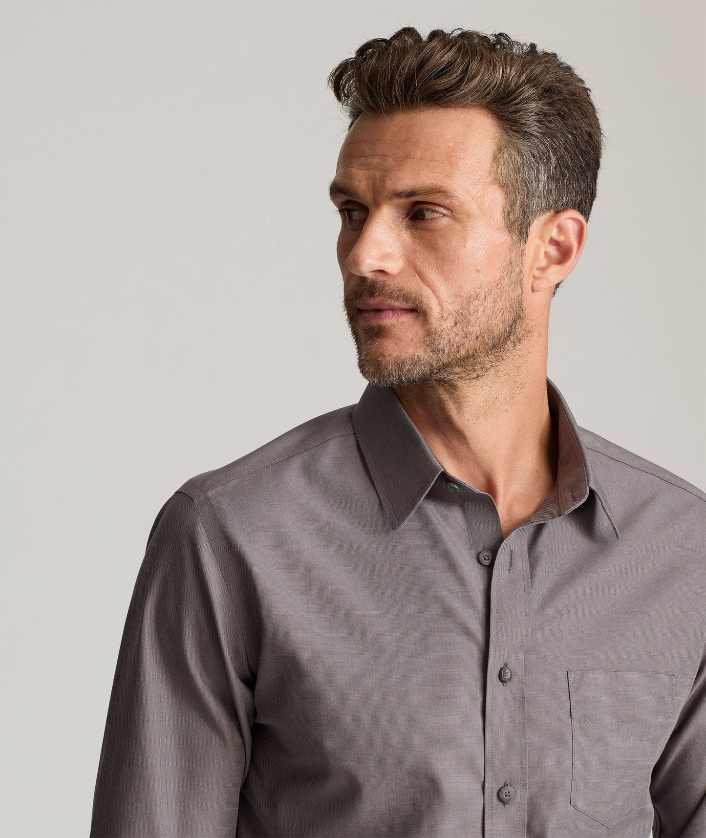 UNTUCKit Wrinkle-Free Sangiovese Shirt Gray