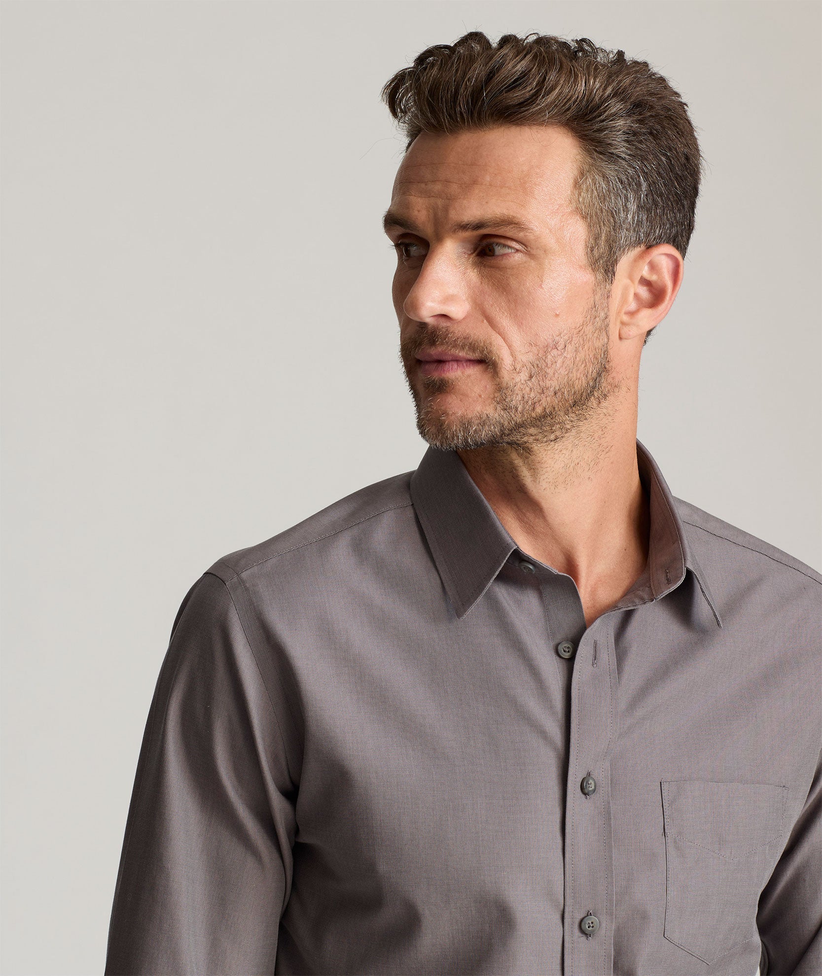 UNTUCKit Wrinkle-Free Sangiovese Shirt Gray