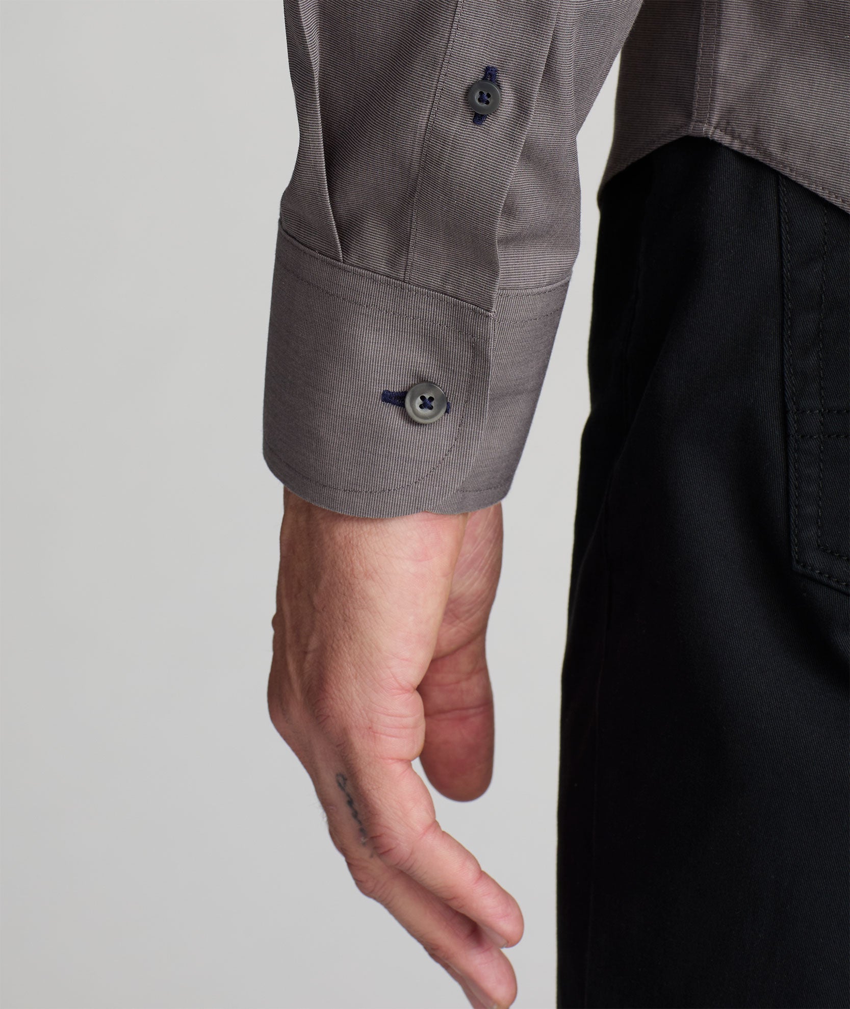 UNTUCKit Wrinkle-Free Sangiovese Shirt Gray
