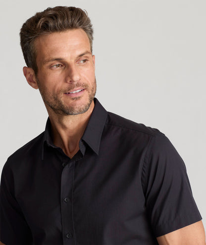 UNTUCKit Classic Short-Sleeve Coufran Shirt Black