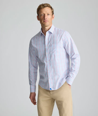 UNTUCKit Wrinkle-Free Dunsmore Shirt Pink & Blue Plaid