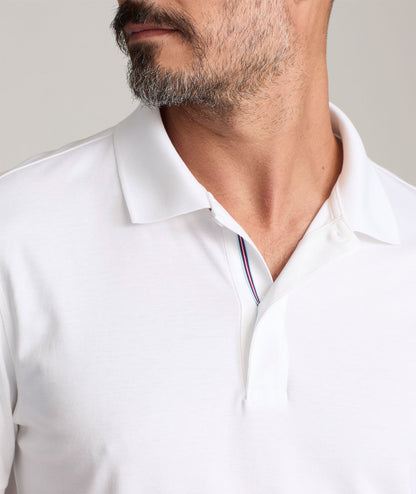 UNTUCKit Wrinkle-Free Damaschino Polo White