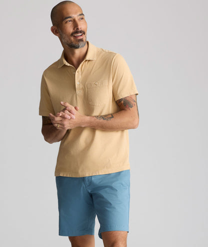 UNTUCKit Vintage Wash Polo Orange