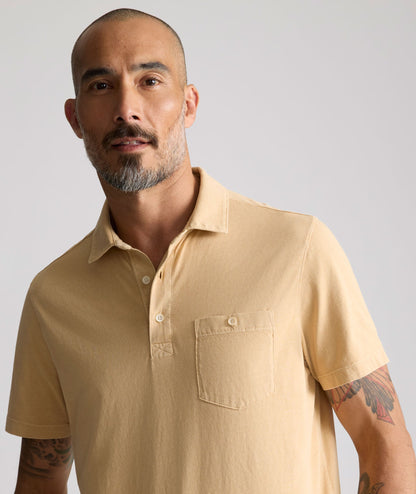 UNTUCKit Vintage Wash Polo Orange