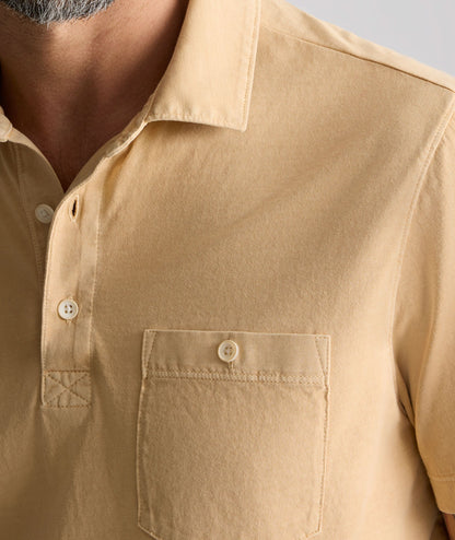 UNTUCKit Vintage Wash Polo Orange
