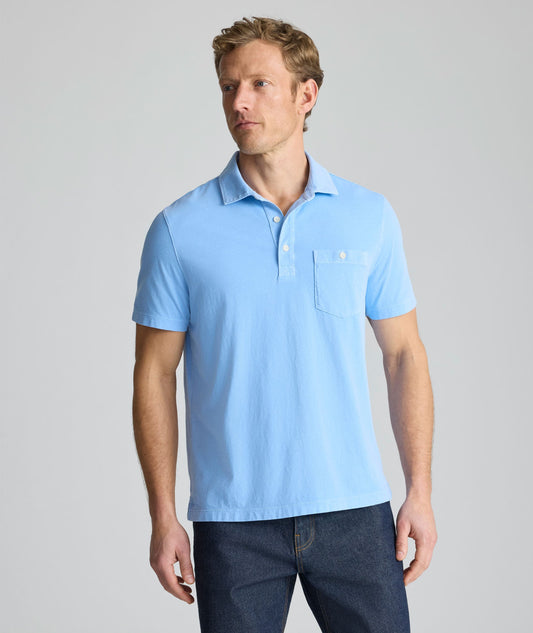 UNTUCKit Vintage Wash Polo Blue