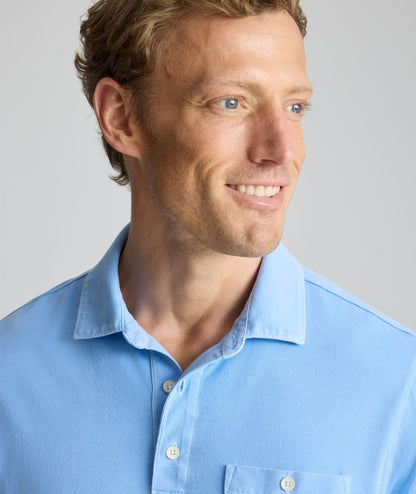 UNTUCKit Vintage Wash Polo Blue
