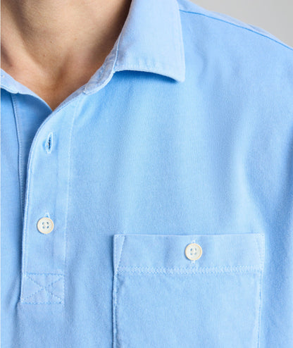 UNTUCKit Vintage Wash Polo Blue